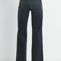 BLACK PALAZZO FLARE LEG JEANS