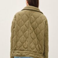 OLIVE GREEN QUILTED JACKET