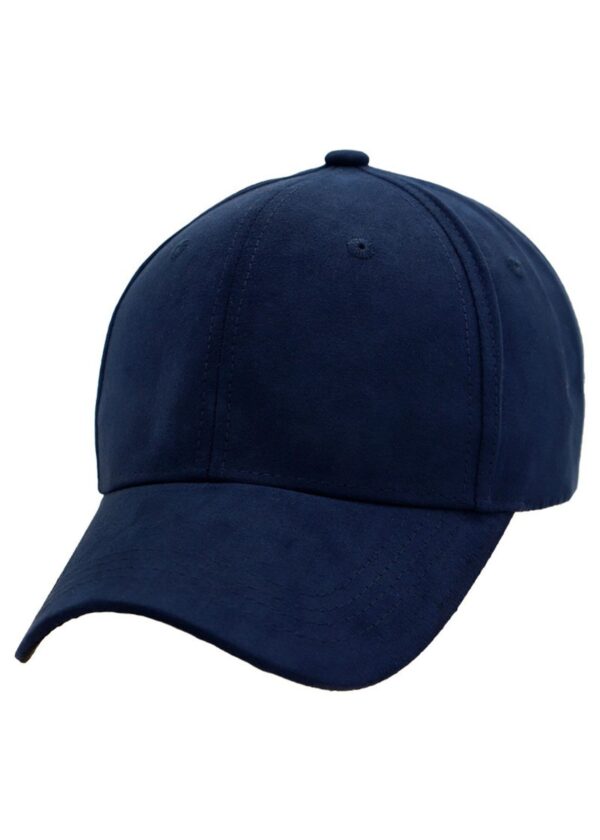 DARK BLUE SUEDE BASEBALL HAT