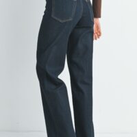 SUPER DARK WASH WIDE LEG JEANS