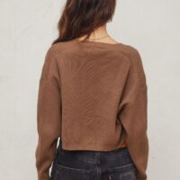 BROWN SHRUG CARDIGAN