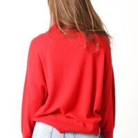 RED TURTLENECK SWEATER