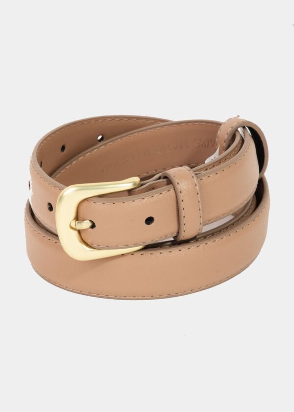 IVORY LEATHER BELT