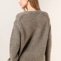 OLIVE OVERSIZED KNIT SWEATER