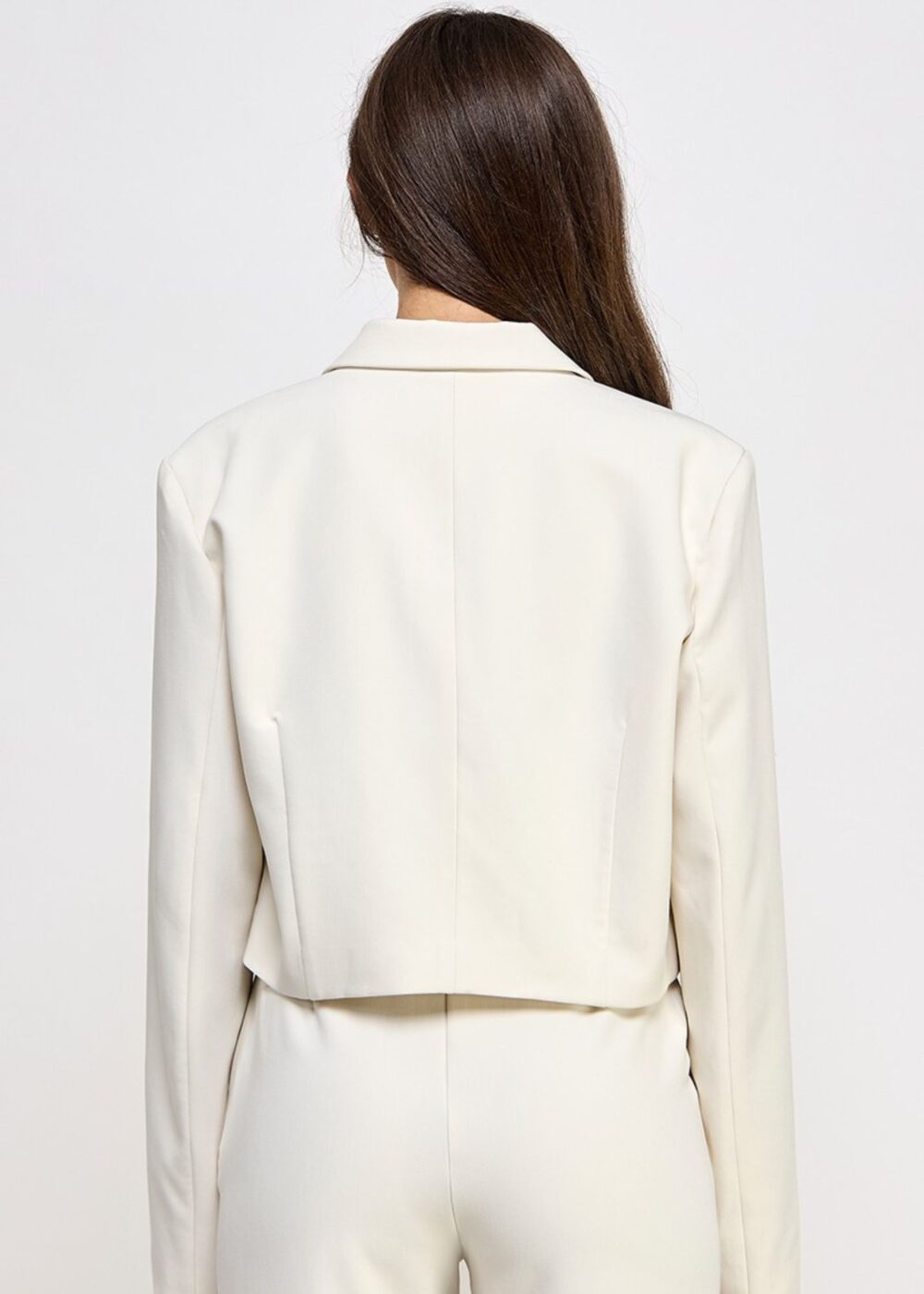 IVORY CROPPED BLAZER