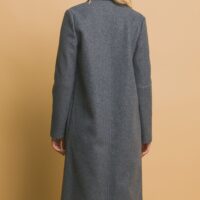 GREY OPEN FRONT COAT