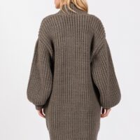 OLIVE GREEN CHUNKY KNIT CARDIGAN