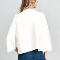 IVORY MOCK NECK SWEATER