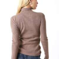 MOCHA BROWN TURTLENECK SWEATER