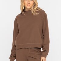 BROWN FLEECE SWEATSHIRT