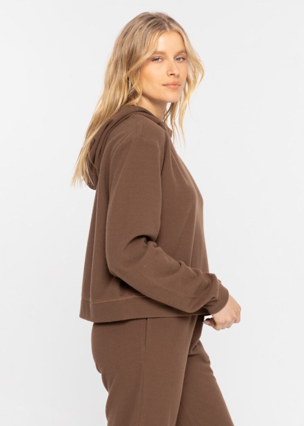 BROWN FLEECE SWEATSHIRT