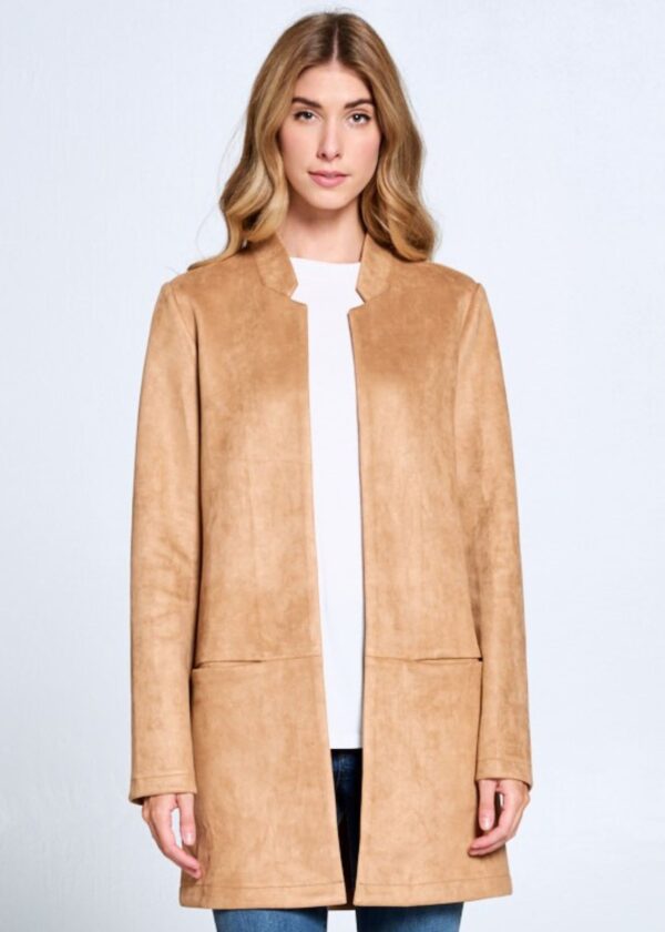 CAMEL BROWN SUEDE JACKET