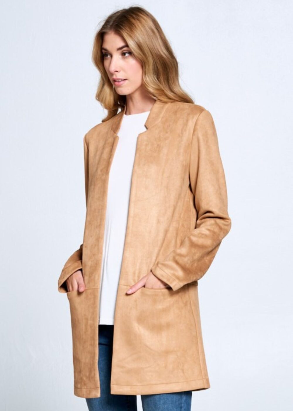 CAMEL BROWN SUEDE JACKET