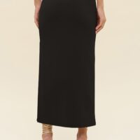 BLACK MAXI PENCIL SKIRT