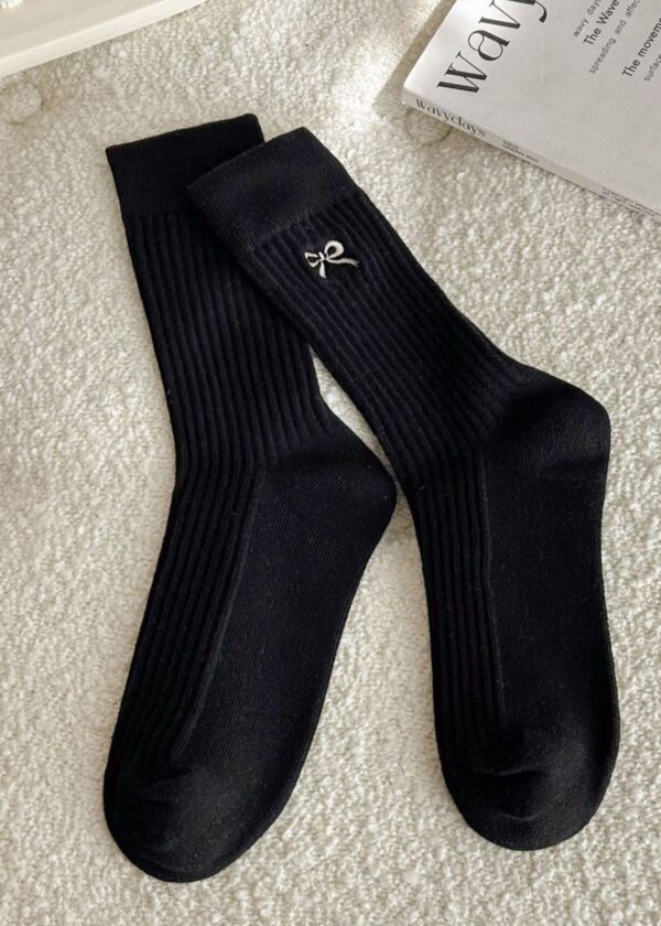 BLACK BOW SOCKS