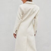 CREAM LONG WINTER COAT