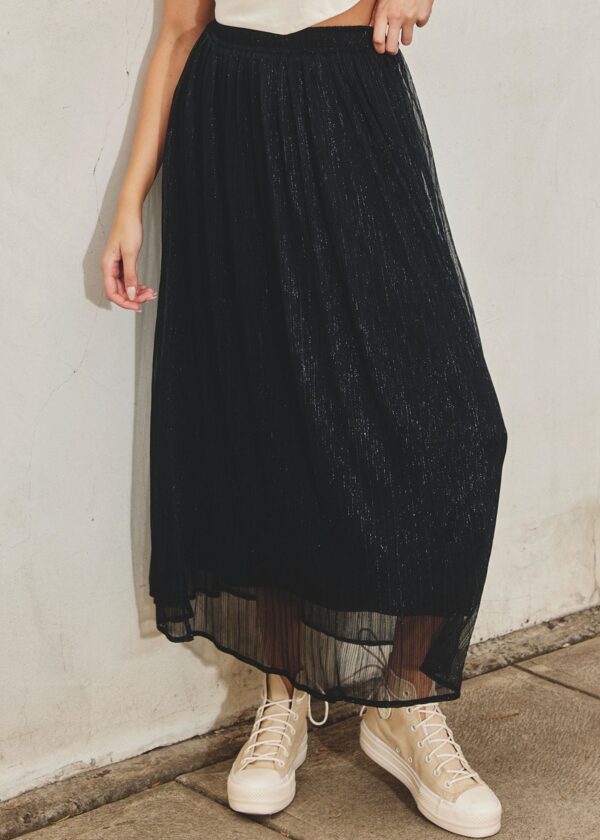 BLACK SPARKLE SKIRT