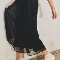 BLACK SPARKLE SKIRT