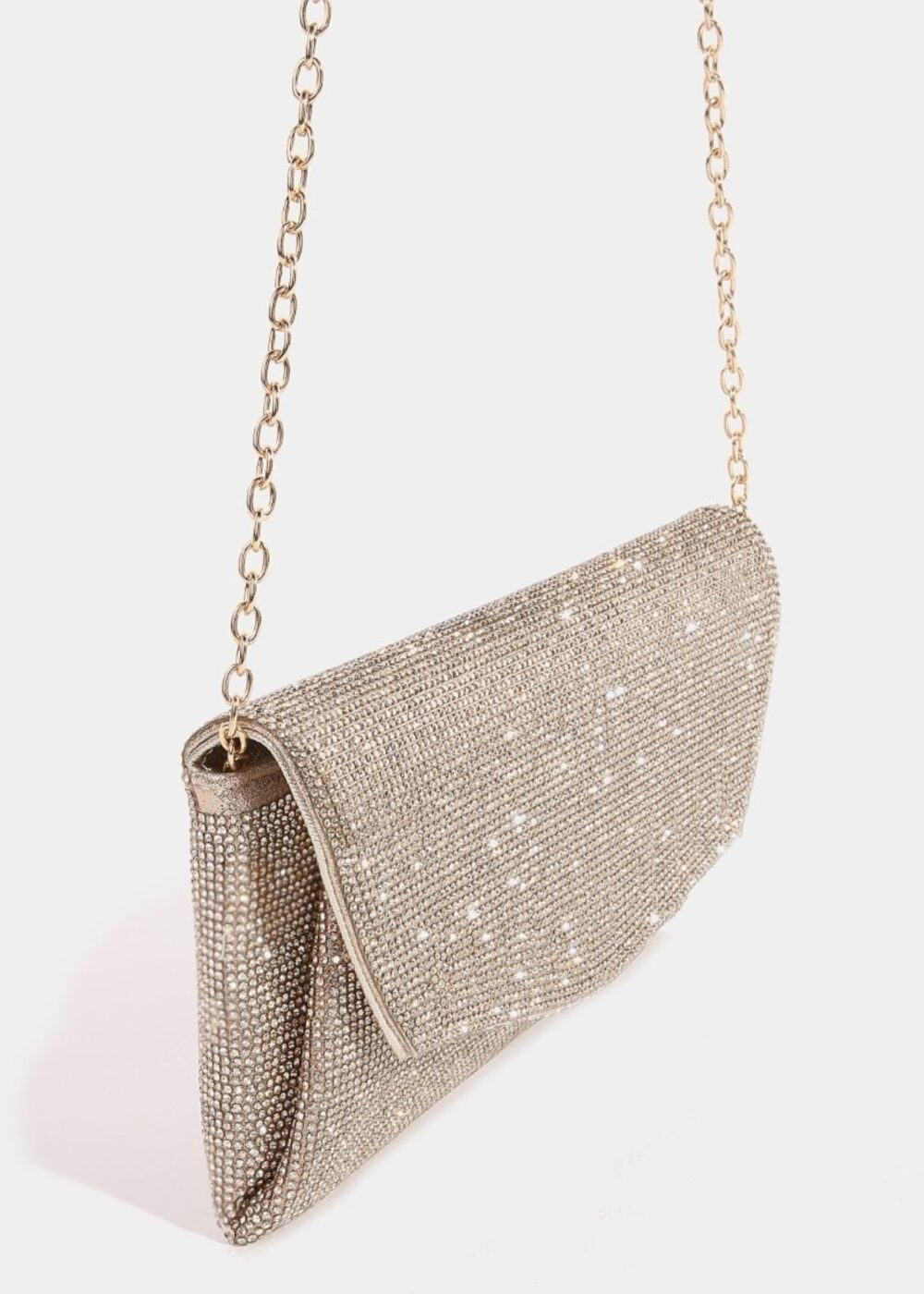 GOLD RHINESTONE CLUTCH