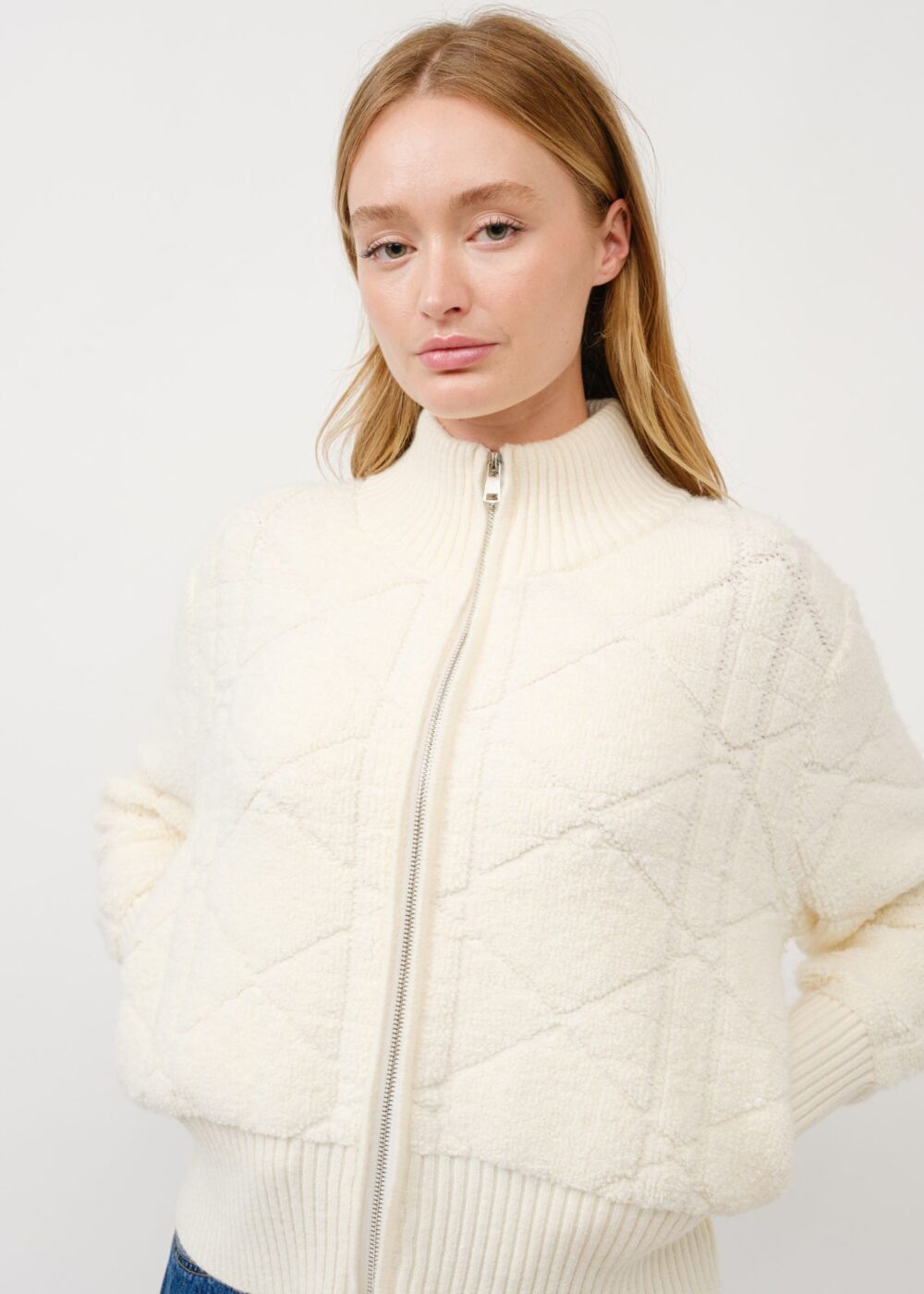 IVORY QUILTED JACKET