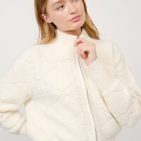 IVORY QUILTED JACKET