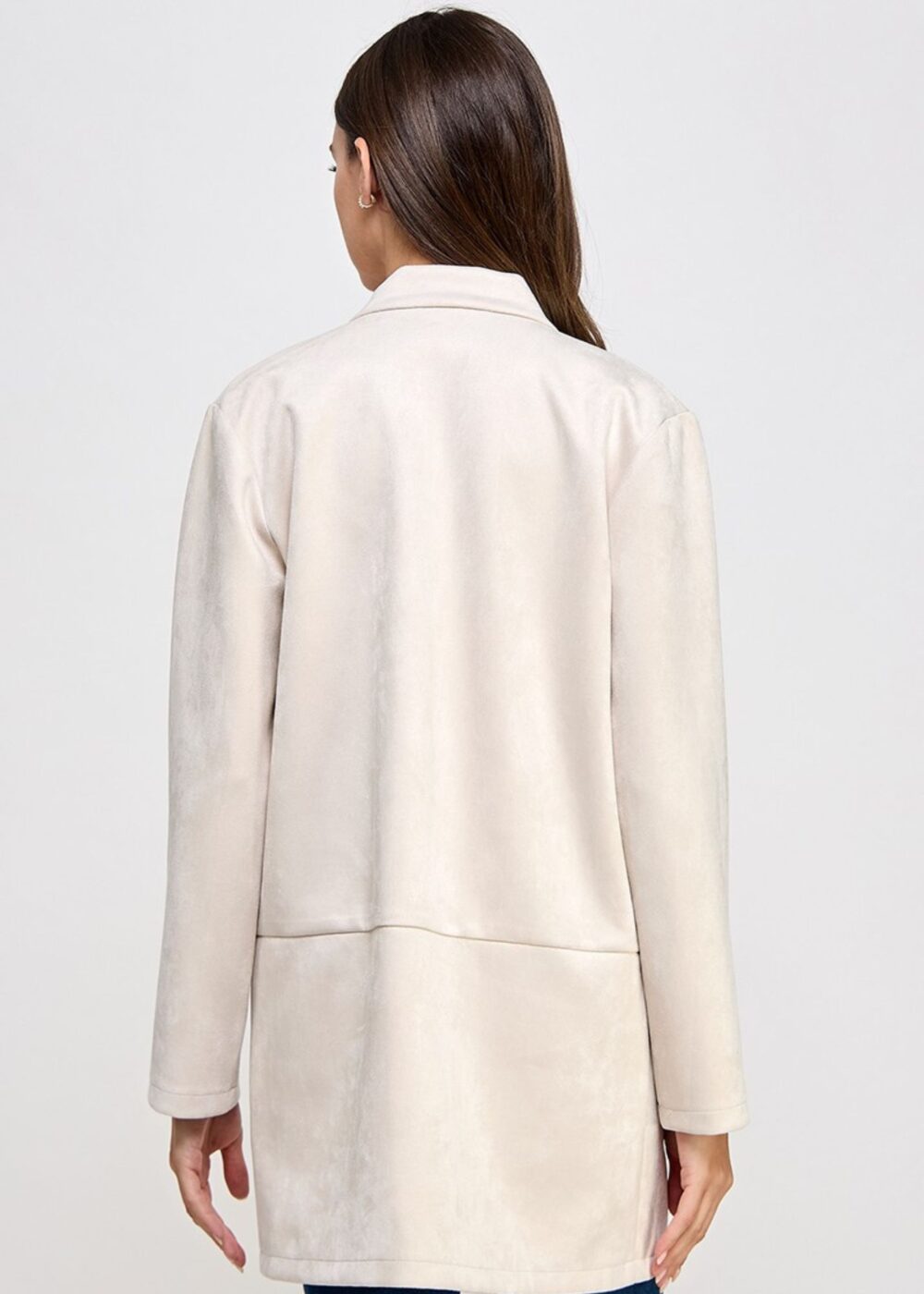 IVORY SUEDE JACKET