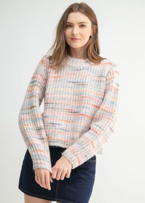 PASTEL STRIPE SWEATER