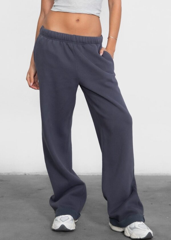 DARK GREY FLEECE LINED SWEATPANTS