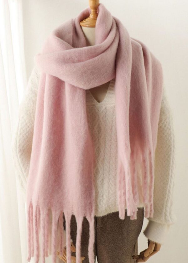 PINK BLANKET SCARF