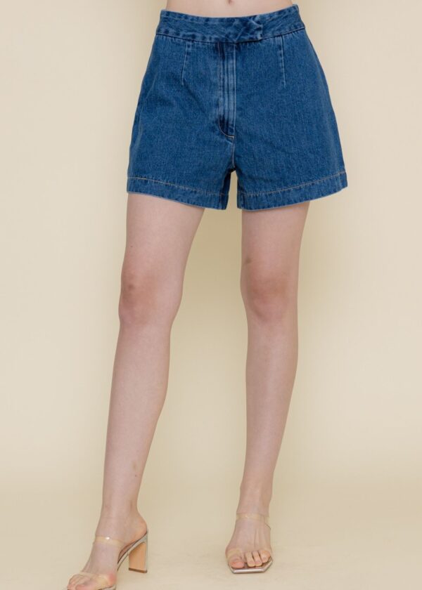 DARK WASH DENIM SHORTS