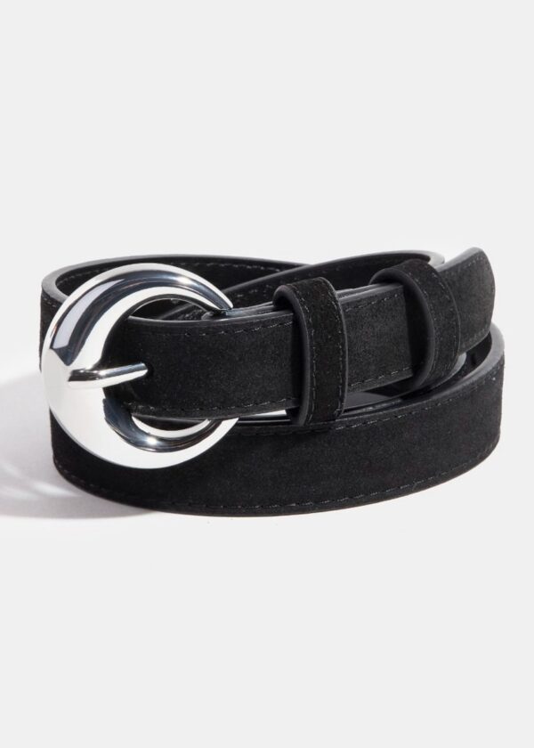 BLACK LEATHER BELT