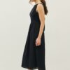JULIE BACK BOW MIDI DRESS