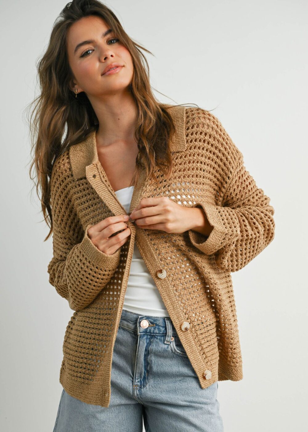 MELISSA CROCHET CARDIGAN- FINAL SALE | Primp Boutique