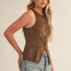 BETHANY FAUX SUEDE VEST