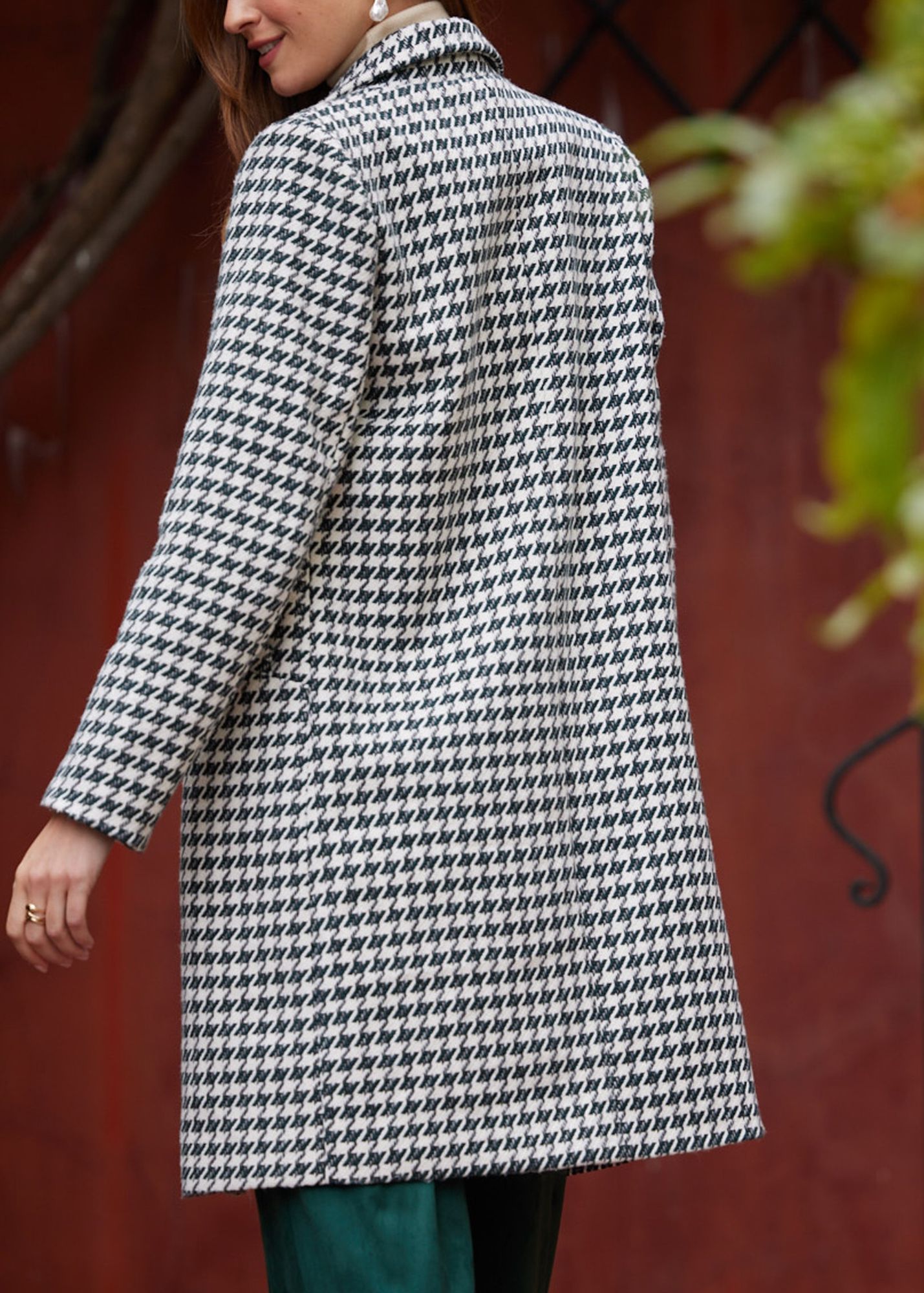 KELLY HOUNDSTOOTH COAT